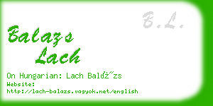 balazs lach business card